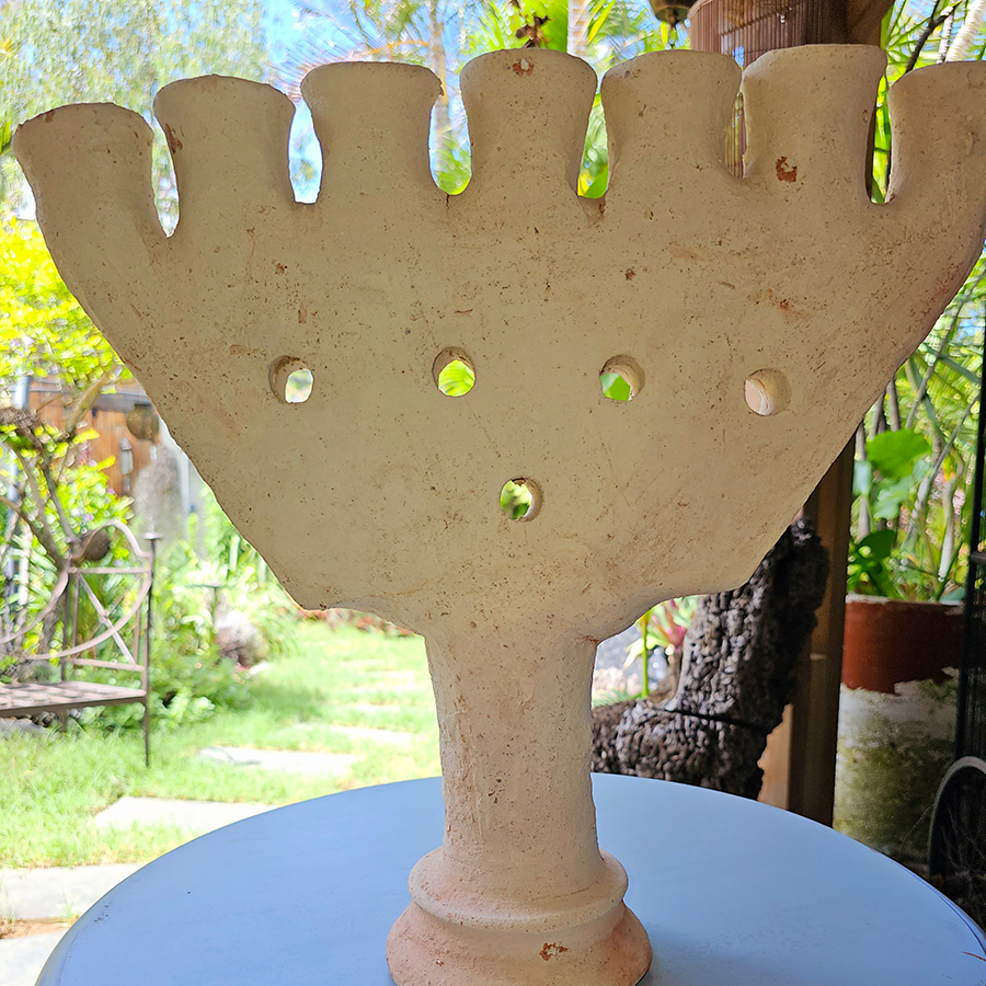 Poterie Tamegroute 7 branches “Menorah”